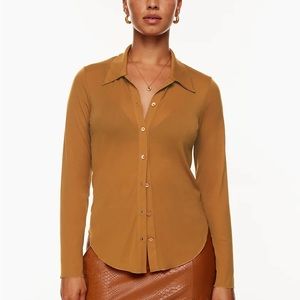NWT Aritzia Wilfred Pose Longsleeve in Rich Chestnut